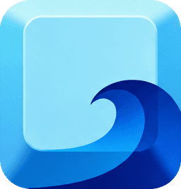 Key cap image with wawe on top